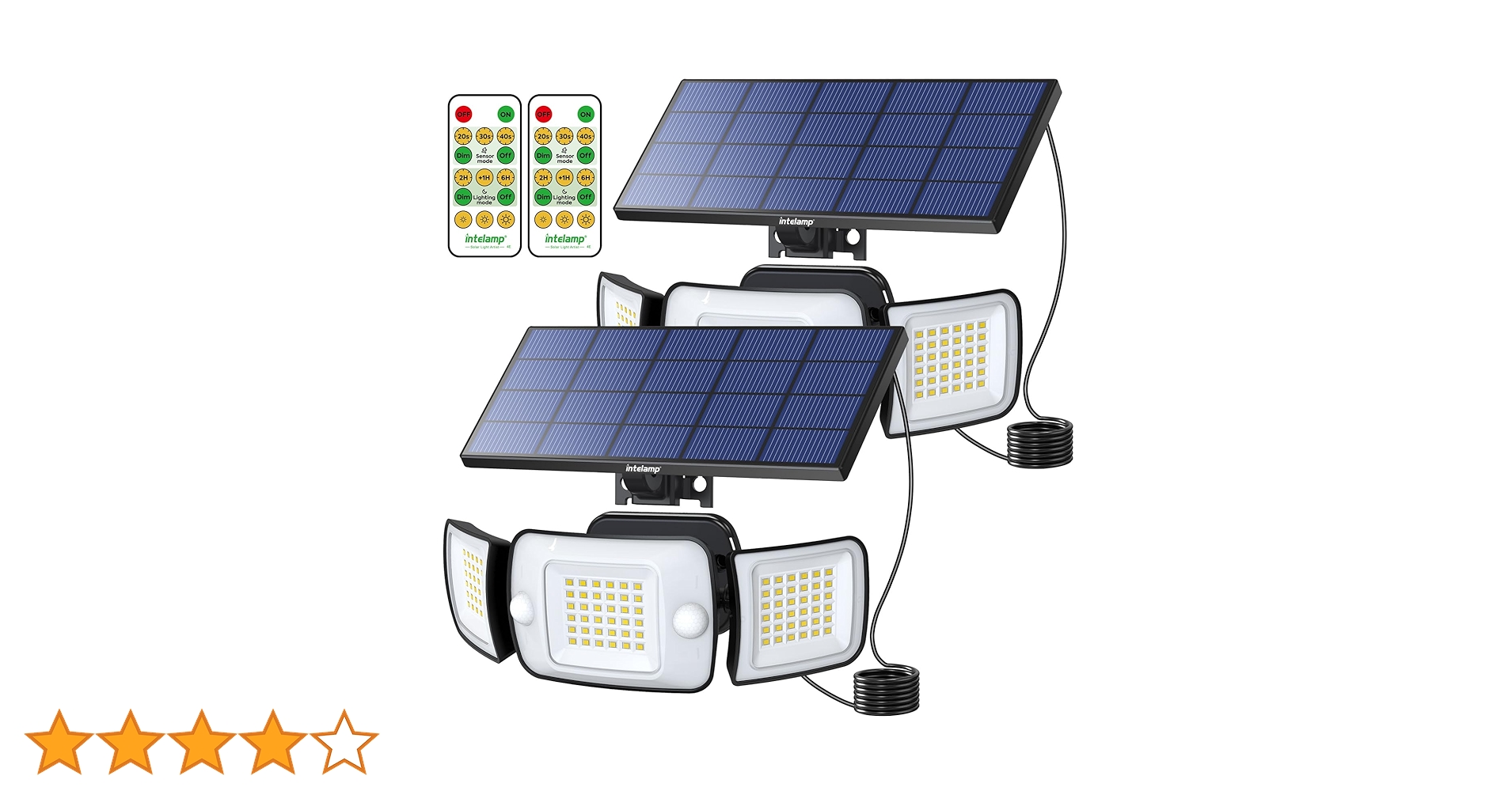 Amazon.co.jp : Intelamp ソーラーライト 屋外 センサー 防水